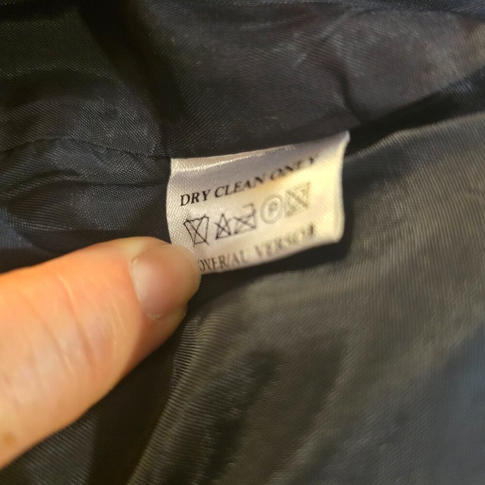 Skirt Navy Rayon Pockets Lined Liz Claiborne Collection size 12 1990s - Picture 9 of 12